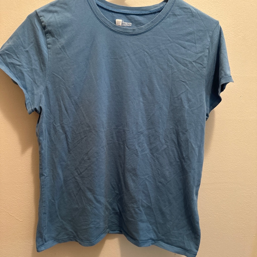 Gap size L stretch tshirt-blue